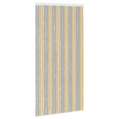 Vidaxl Zaslon proti insektom Chenille Siva in bež 100 x 200 cm 100% PP