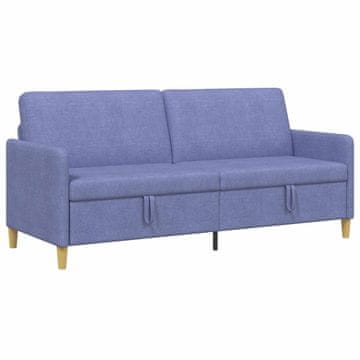 Vidaxl Sofa s shrambo Jeans modra 192 x 78 x 87 cm Poliester