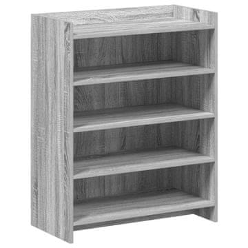 Vidaxl Omara za čevlje Siva Sonoma 73,5 x 36 x 92 cm Inženirski les
