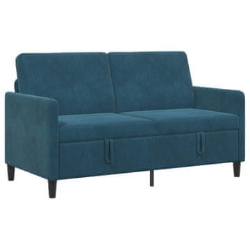 Vidaxl Sofa s shrambo Modra 152 x 78 x 87 cm Poliester