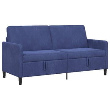 Vidaxl Sofa s shrambo Policijska modra 172 x 78 x 87 cm Poliester