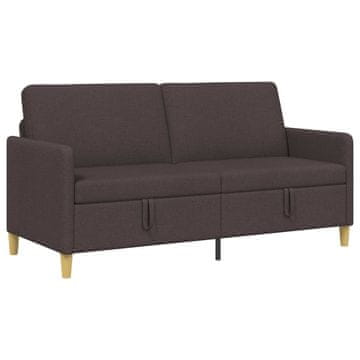 Vidaxl Sofa s shrambo Temno rjava 172 x 78 x 87 cm Poliester