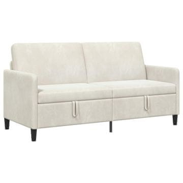 Vidaxl Sofa s shrambo Krem 172 x 78 x 87 cm Poliester