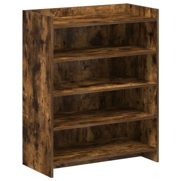 Vidaxl Omara za čevlje Dimljen hrast 73,5 x 36 x 92 cm Inženirski les