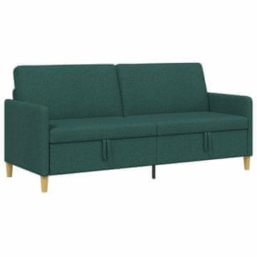 Vidaxl Sofa s shrambo Temno zelena 192 x 78 x 87 cm Poliester