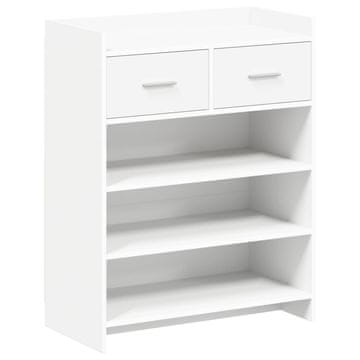 Vidaxl Omara za čevlje Bela 73,5 x 36 x 92 cm Inženirski les