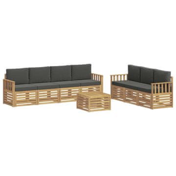 Vidaxl Sedežne garniture Masiven les akacije
