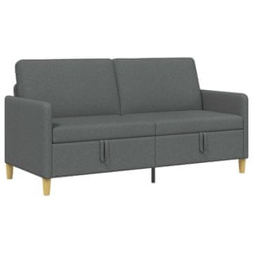 Vidaxl Sofa s shrambo Temno siva 172 x 78 x 87 cm Poliester