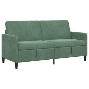 Vidaxl Sofa s shrambo Morsko zelena 172 x 78 x 87 cm Poliester