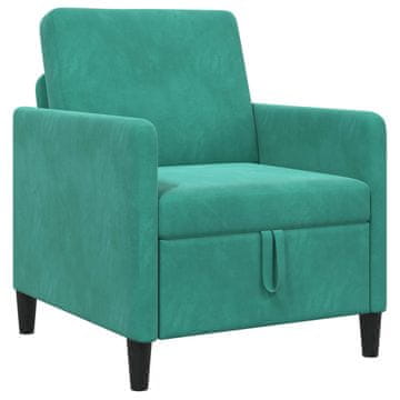 Vidaxl Sofa s shrambo Turkizna 72 x 78 x 87 cm Poliester