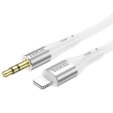 Hoco AUX kabel z 3,5-mm priključkom na Lightning Hoco, 1 m, UPA22, bel