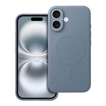 OEM SILICONE MAG COVER ovitek, združljiv z MagSafe, za SAMSUNG S25 Ultra, svetlo modre barve