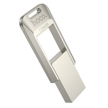 Hoco USB-ključ 128 GB USB 3.0 (USB A) Hoco UD16, nikljev