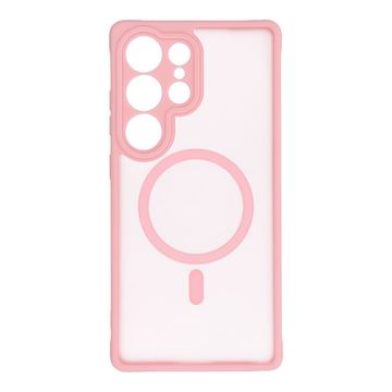 OEM Etui za Samsung S24 FE Full Matte Mag Cover, združljivo z MagSafe, svetlo roza