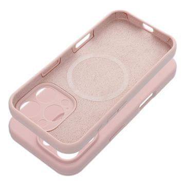 OEM Silikonski ovitek za iPhone 16, debeline 2 mm, združljiv z MagSafe, v barvi pudrasto roza