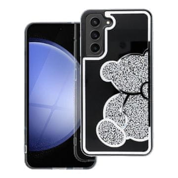 OEM TEDDY BEAR ovitek za SAMSUNG S24, srebrn