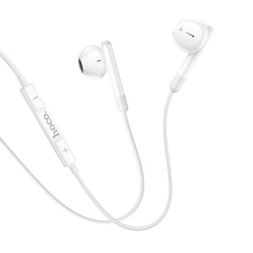 Hoco Žične ušesne slušalke USB-C Hoco M93, bele