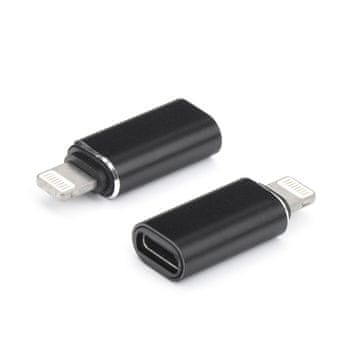 OEM Prilagojevalnik tipa C (ženski) na Lightning (moški), črn