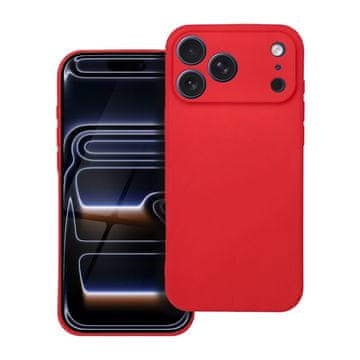 OEM Mehka torbica za iPhone 17 Pro Max, rdeča