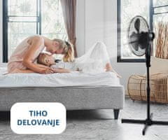 Platinet PSF1616 ventilator, 16" (41cm), 40 W, samostoječ, črn