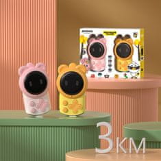 WOWO Otroški walkie-talkie 2 kosa Medvedek