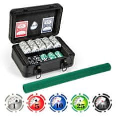Northio Komplet za poker s 300 laserskimi žetoni in etuijem za poker ter 2 igralnima kartama in 2 ključema Komplet za poker