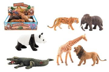 Teddies Safari ZOO žival plast 11-17cm - mešane različice ali barve