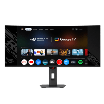 ASUS ROG Strix XG34WCDMTG monitor, UWQHD, 240Hz, OLED, Android GoogleTV, WiFi6, ukrivljen