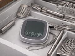 Verkgroup Osvetljen LCD touch kuhinjski termometer -20 do +300°C sonda srebrn
