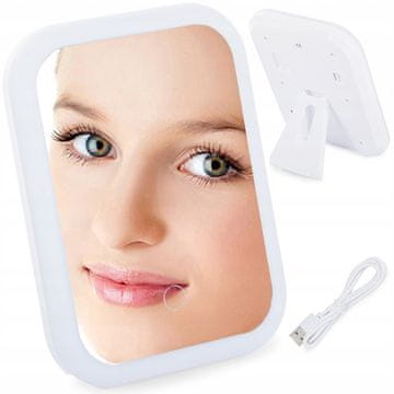 shumee LED USB OSVETLJENO KOZMETIČNO LIČILNO OGLEDALO NA BATERIJE