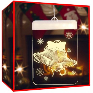 shumee LED VITRAŽNI TOPLI ZVONI (60) GAB_A