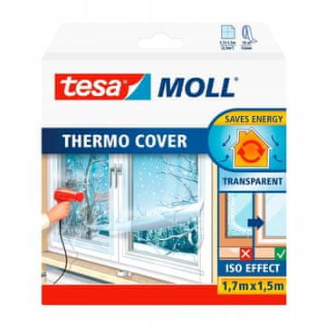 shumee TESA prozorna termoizolacijska folija za okensko steklo, izolacija 1,7 m x 1,5 m