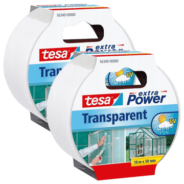 shumee TESA prozorni lepilni trak za popravilo stekla in folije 10 m x 50 mm x 2