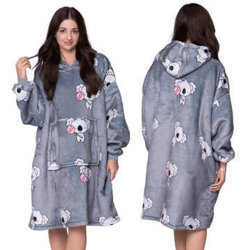shumee ODEJICA Z PULOVERJEM, velika, topla, debela, KOBBLAZA 2v1XXL, KOALA Furry [UB-KB-WZ-11]