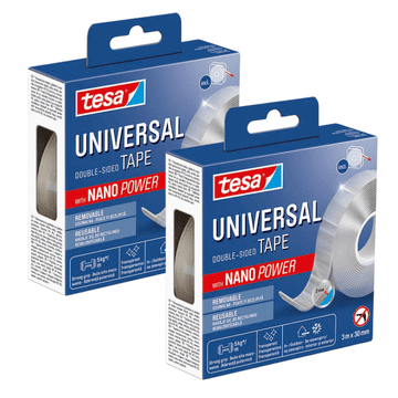 shumee TESA UNIVERSAL NANO POWER Dvostranski lepilni montažni trak 3 m x 30 mm x 2