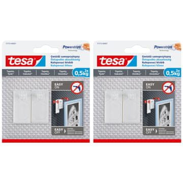 shumee TESA Samolepilni kaveljčki za žeblje do 0,5 kg za tapete, 2 kosa x2