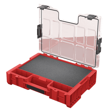 shumee QBRICK PRO Organizer 300 MFI Red Ultra HD velika škatla s penastim vložkom
