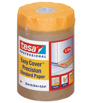 shumee TESA EASY COVER Zaščitni maskirni papir z maskirnim trakom 25 m x 0,18 m