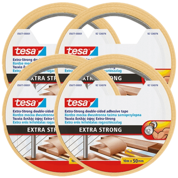 shumee TESA EXTRA STRONG protizdrsni lepilni trak za preproge pod preprogo 10 m x 50 mm x 4