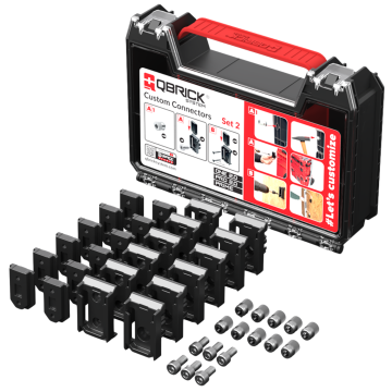 shumee QBRICK CUSTOM SET 2 Komplet adapterjev za črne skrinjice v organizatorju
