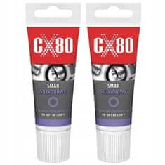 shumee CX80 Brezbarvna silikonska mast za gumo, tesnila za živila, pipe, NSF 40 g x 2