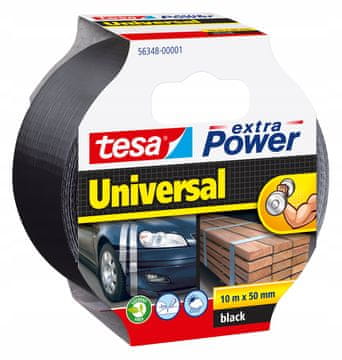 shumee tesa extraPower samolepilni popravni trak črne barve 10 m x 50 mm