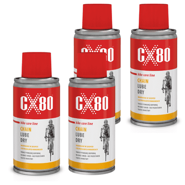 shumee CX80 MAZIVO ZA KOLESNICE VERIGE SUHO mazivo v spreju za kolesarske verige 150 ml x 4