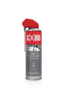 cx80 Olje za strojno rezanje, navoje, vrtanje, jeklo, kovino, sprej 500 ml
