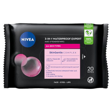 shumee NIVEA 3v1 Professional vodoodporni robčki za odstranjevanje ličil 25 kosov.