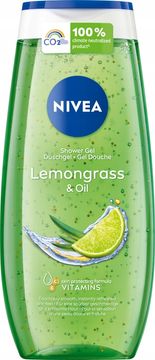 shumee NIVEA osvežilni gel za prhanje z limonino travo in olje za ženske 250 ml
