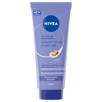 shumee NIVEA Smooth Hands hranilna in vlažilna krema za roke in nohte 100 ml
