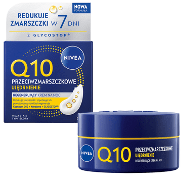 shumee NIVEA Q10 vlažilna nočna krema proti gubam za učvrstitev kože 50 ml