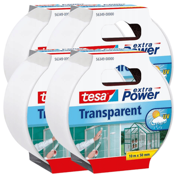 shumee TESA prozoren lepilni trak za popravilo steklene folije 10 m x 50 mm x 4