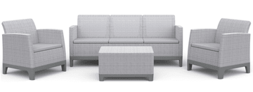 KETER vrtna garnitura Scandi Forma 3 Seaters Set, siva (264088)